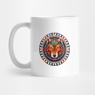 King Wolf Mandala Mug